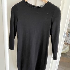 Vince Women's Black Wool Long Sleeve Dress (Size 2